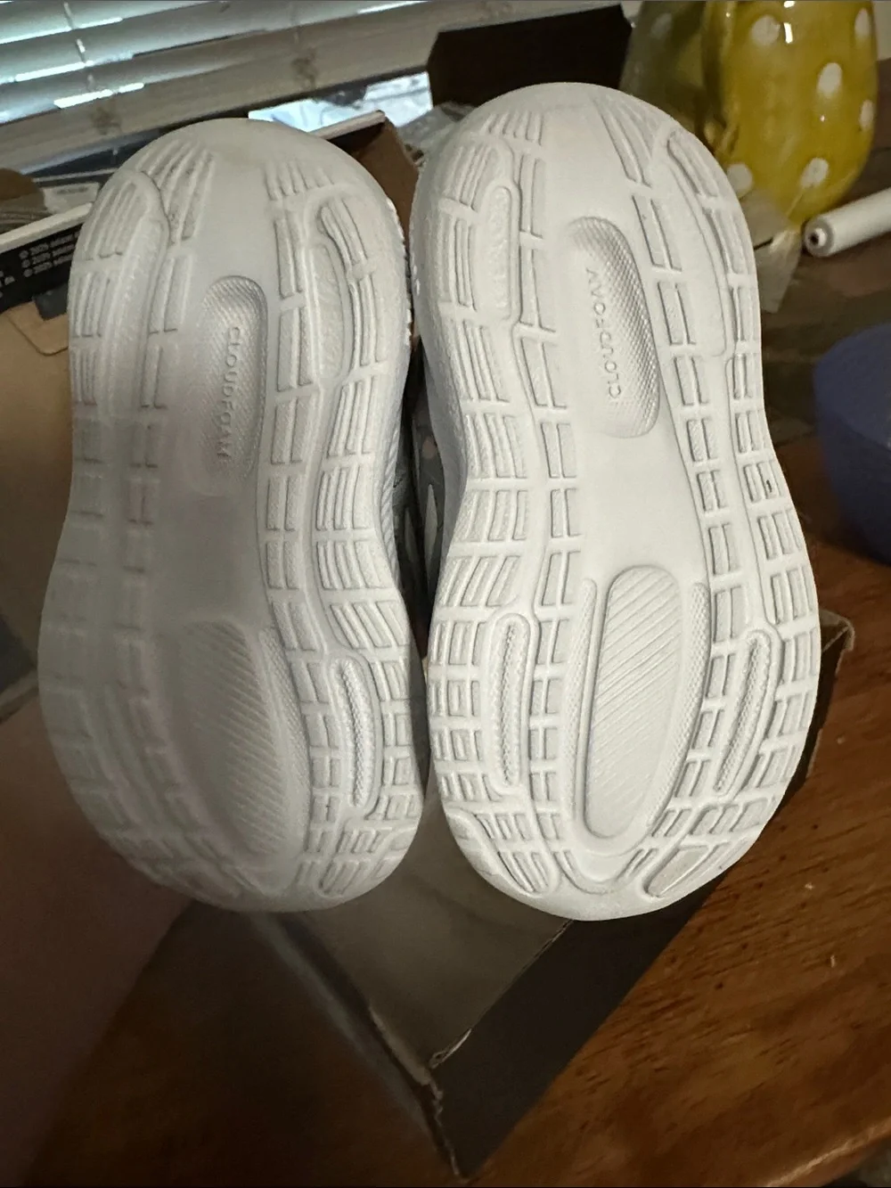 adidas Runfalcon 5 EL I Grey and White Toddler Sneakers
